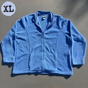 Women’s L.L Bean Blue Full Zip Fleece Jacket